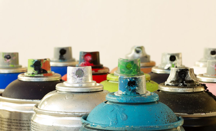 حالة رش الطلاء